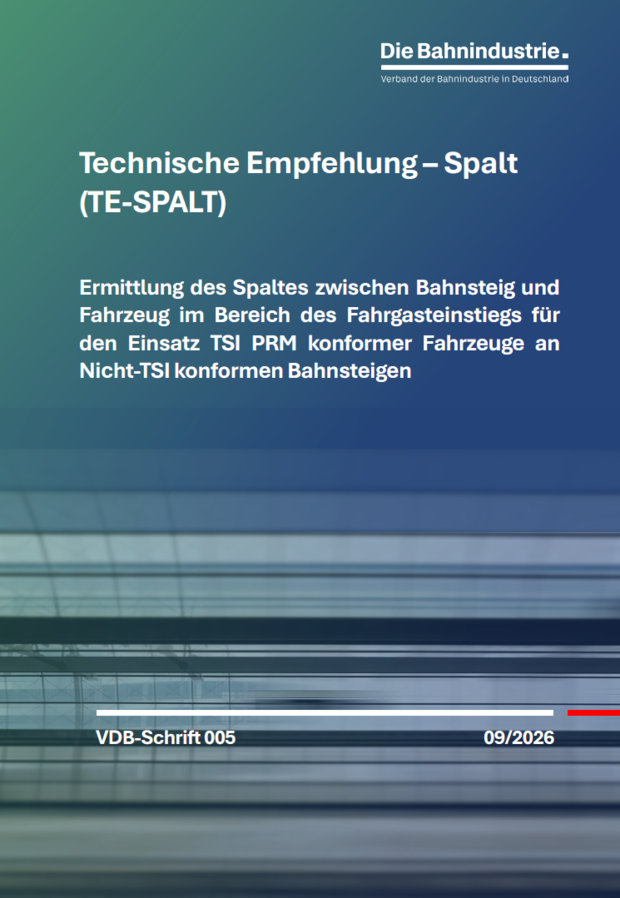 Titelseite der VDB-Schrift 005 „Technische Empfehlung – Spalt (TE-SPALT)“